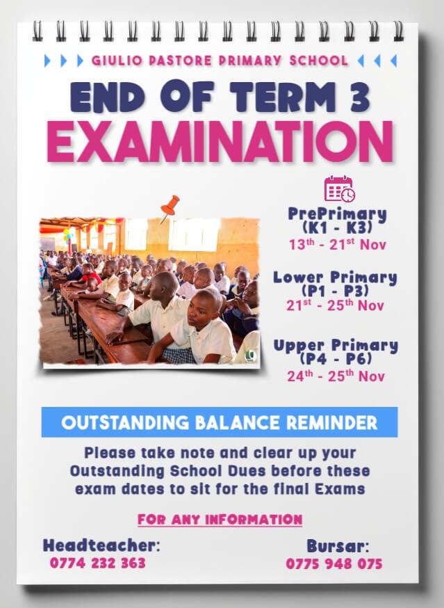 End of Term 3 Exams 2025