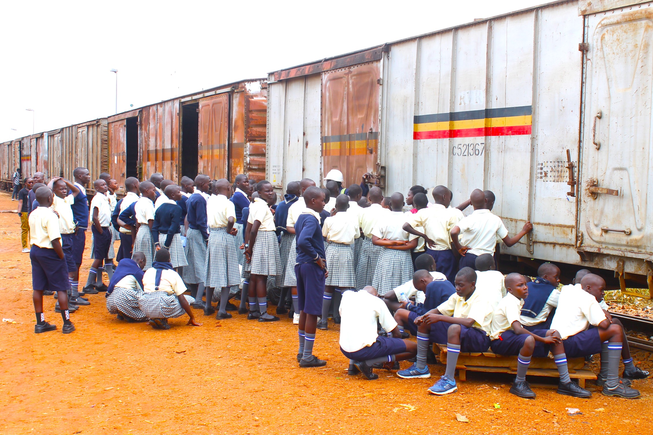 Cargo Trains at Railway Station Port Bell